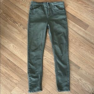 Topshop Jamie Jeans - Olive